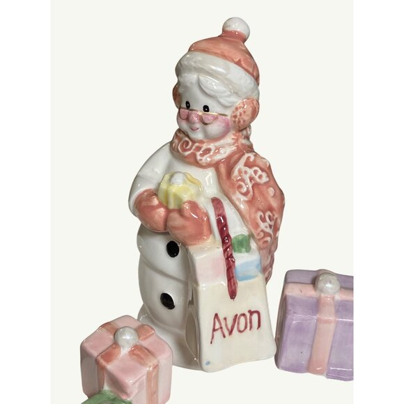 Avon Snowlady 2003 Presidents Club Holiday Gift Collection Serving Dish - Picture 2 of 16
